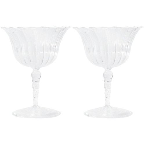 Long stem glass candle holders - candle,