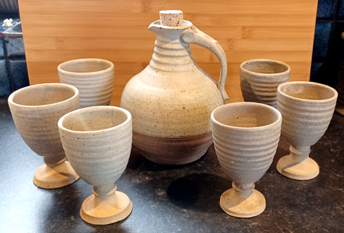 Vintage studio pottery wine - studio,