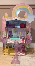 Kidkraft Wooden, Solid Rainbow Dreamers Unicorn Mermaid Dollhouse. Read Desc