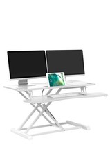 Sit-Stand Workstation | Height Adjustable Standing Desk Riser | Keyboard Monitor