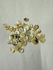Mother of pearl buttons total 44 with some flaws