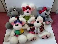 Diddle Plush Mouse collection, 11 inch, 5 in total, good condition 