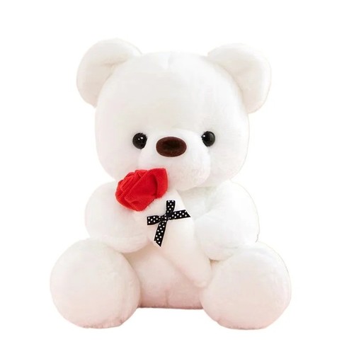 Cute rose bear plush toy - rose,