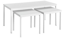 Toby Nest of 3 Coffee Tables - White