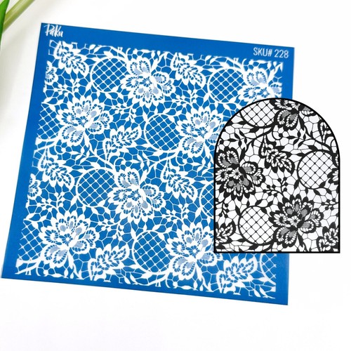 Lace silkscreen stencil - stencil, for