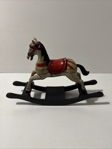 Wooden rocking horse - rocking,
