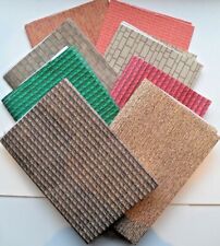 Dolls House Wallpapers for Exterior Roof & Walls (51cm x 76cm). 1:16 Scale