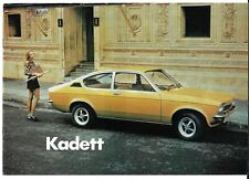 Opel Kadett C 1973-1975 UK Market Sales Brochure Saloon, Coupe & Estate