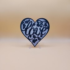 Love heart coaster hand - love, coaster.