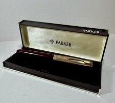 Vintage Parker 51 - Burgundy 12k Gold Cap - Boxed