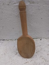Vintage French Wooden Spoon Rustic Treen Primitive Wood Country