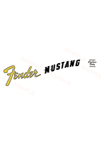 Fender mustang large yellow - fender,
