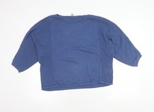 Poetry Women's Blue Knit Jumper Size 12