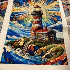 Lighthouse scene colour jigsaw  Puzzle 10 x 14 inch adult unique pieces wooden