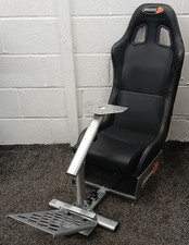 VGC Playseat Evolution Gaming Chair Racing Sim Rig Black Leather *FREE POSTAGE*