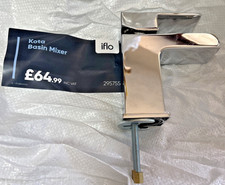 IFLO KOTA SINGLE LEVER BASIN MIXER TAP CHROME 295755 EX-DISPLAY