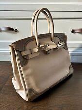 Hermes Birkin Ghillies 35cm. Argile/Etoupe Grey. Good condition. 