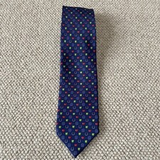 Hermes  Blue Silk Tie, Brand New (No Box)