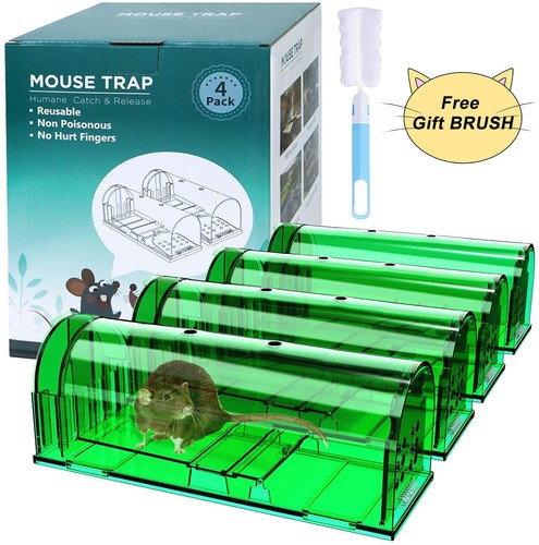 4pcs humane mouse traps live - traps,