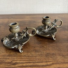 Pair vintage brass scottish - pair,