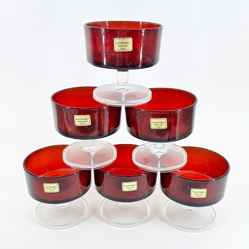 Vintage luminarc cavalier ruby - vintage,