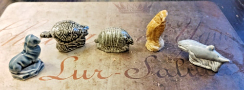 Five different wade whimsies - different,