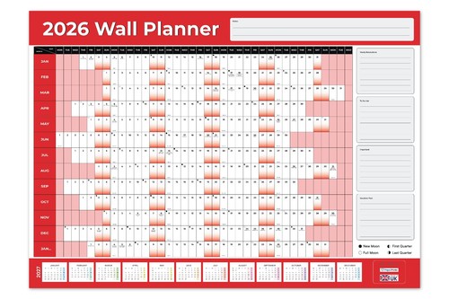2026 wall planner a3 - 2026, a1