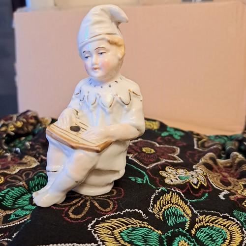 Antique porcelain boy - porcelain,