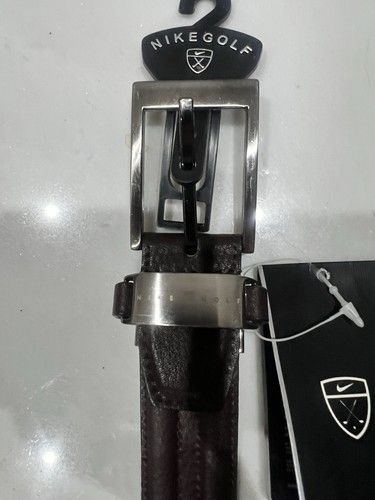 Nike golf brown leather belt - leather,