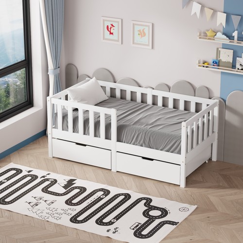 Junior wooden bed toddler pine - wooden,