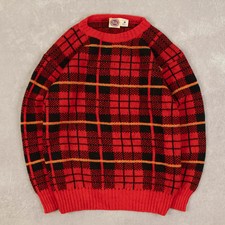 Vintage 80s Checked Knitted