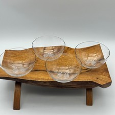Set of 4 Vintage Clear Crystal