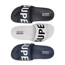 Superdry Code Core Vegan Pool Slide Mens Shoes Slides Recycled Material Slip On