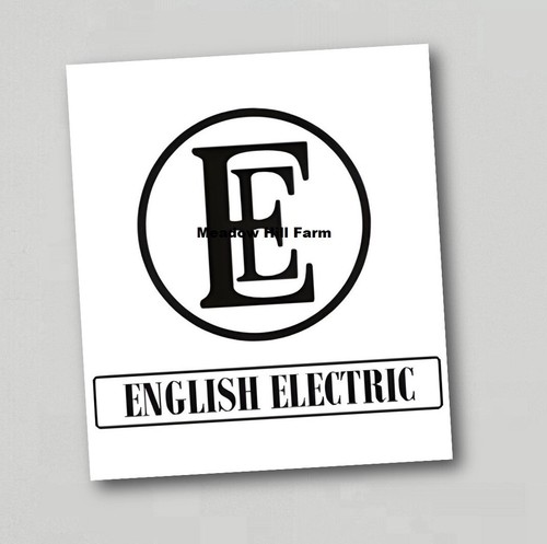 Sticker english electric logo - english,