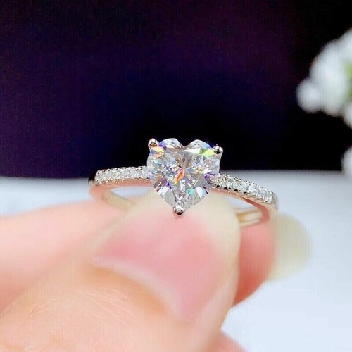 2ct heart shaped - heart, diamond