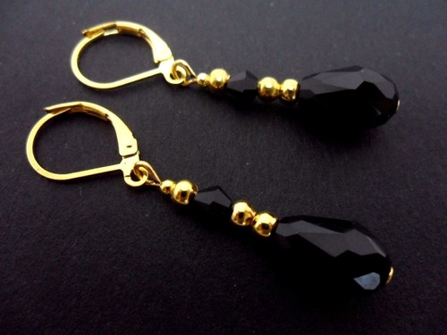 Pair black crystal - of,