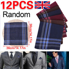 12Pcs Mens Handkerchiefs Gents