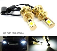 2x H7 499 High Power 60W COB LED HeadLight Fog Light DRL White 6000lm Error Free