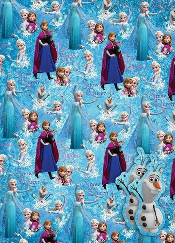 Disney frozen gift wrap - disney,