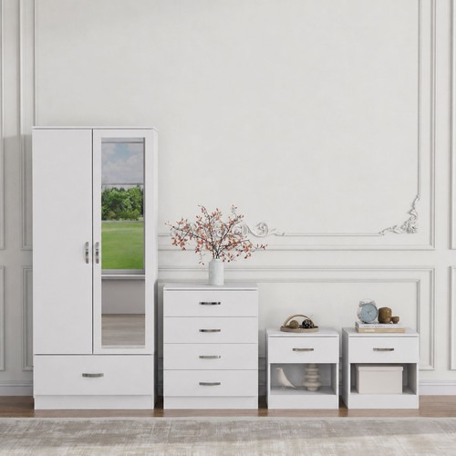 Piece matt white bedroom - 4,