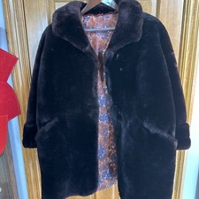 Vintage Mouton Lamb Fur Coat