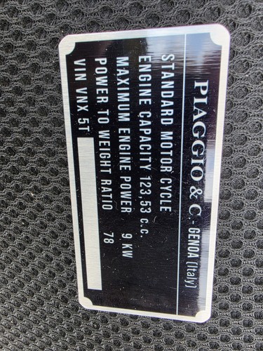 After market vin plate fit - plate,