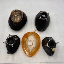 Vintage Lot of Oxygen Anesthesia Masks Adult Child Weird Medical Face Steampunk