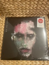 MARILYN MANSON-WE ARE CHAOS  2-LP Black Ice Colored Vinyl-Sealed w/Poster