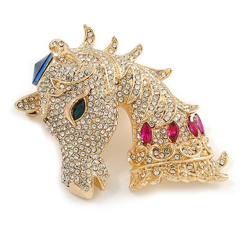 Statement crystal horse head - statement,
