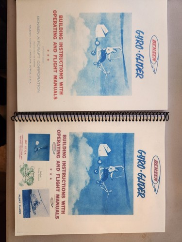 Bensen gyrocopter build books - gyrocopter,