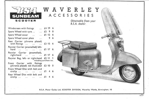 1960 motor cycle - motor, bsa