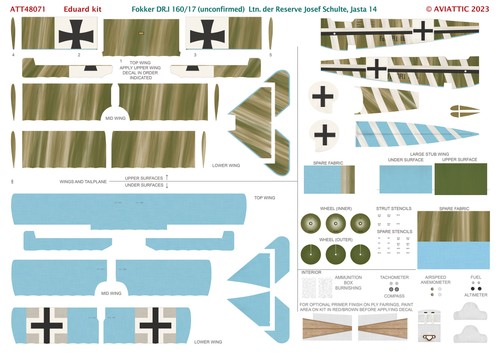 Aviattic att48071 fokker - aviattic, 1:48