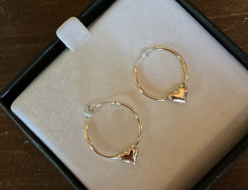 Kids 14k solid gold hoops - solid,