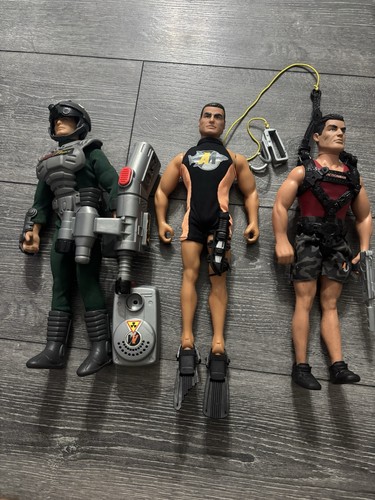 Hasbro action man men - man, x3